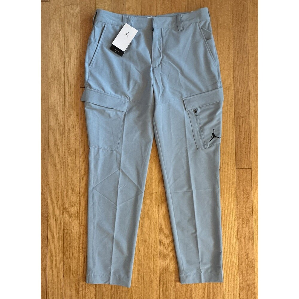 Nike Jordan Statement Men Golf Cargo Pants Blue Slim Fit Size 34x30 DZ0542-436